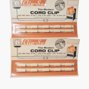 Clip So Modern Cord Clip Wire Holder Vintage Mid Century Stage Prop Lot 2